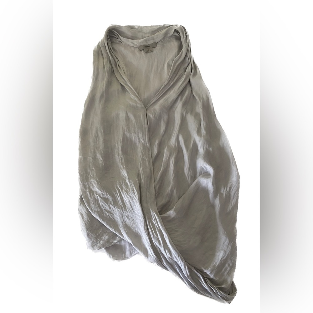 Helmut Helmut Lang silky gray asymmetrical tank top size small